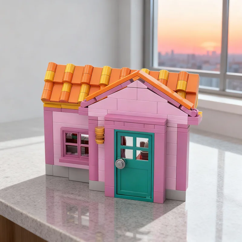 

356pcs MOC Fuchsia S House Animal Crossing Model Building Blocks Toy Gift Creative Display Collectible Desk Premium Adult Kids