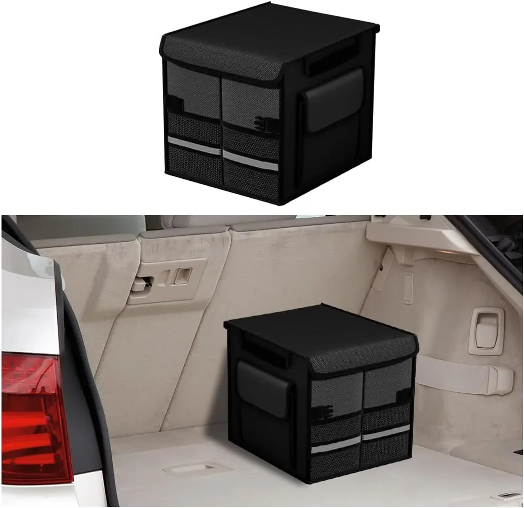 

Органайзер для багажника автомобиля с крышкой, складной, противоскользящий, с несколькими отделениями, для хранения грузов в автомобиле