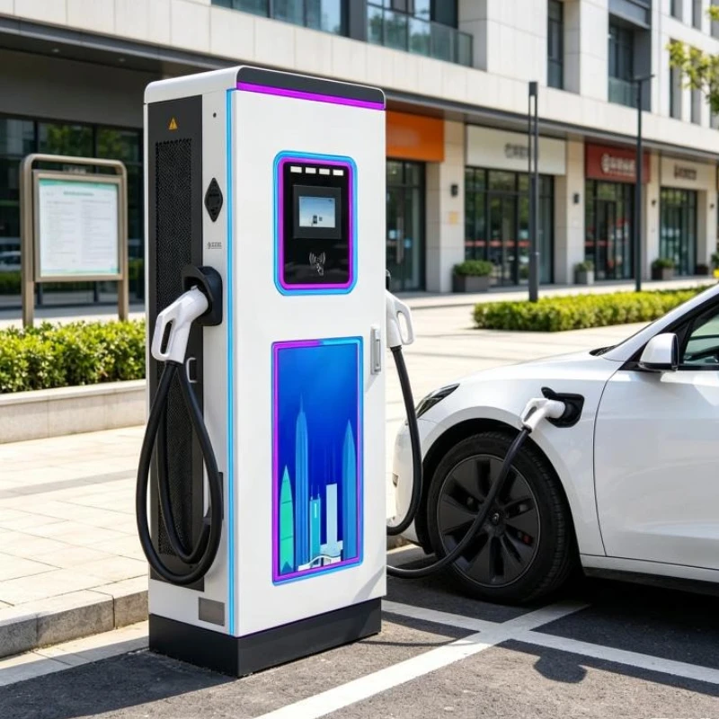40kW 80kW 120kW 160kW DC Fast Charger Pile CCS2 CHAdeMO App Control Floor Standing for Office Park