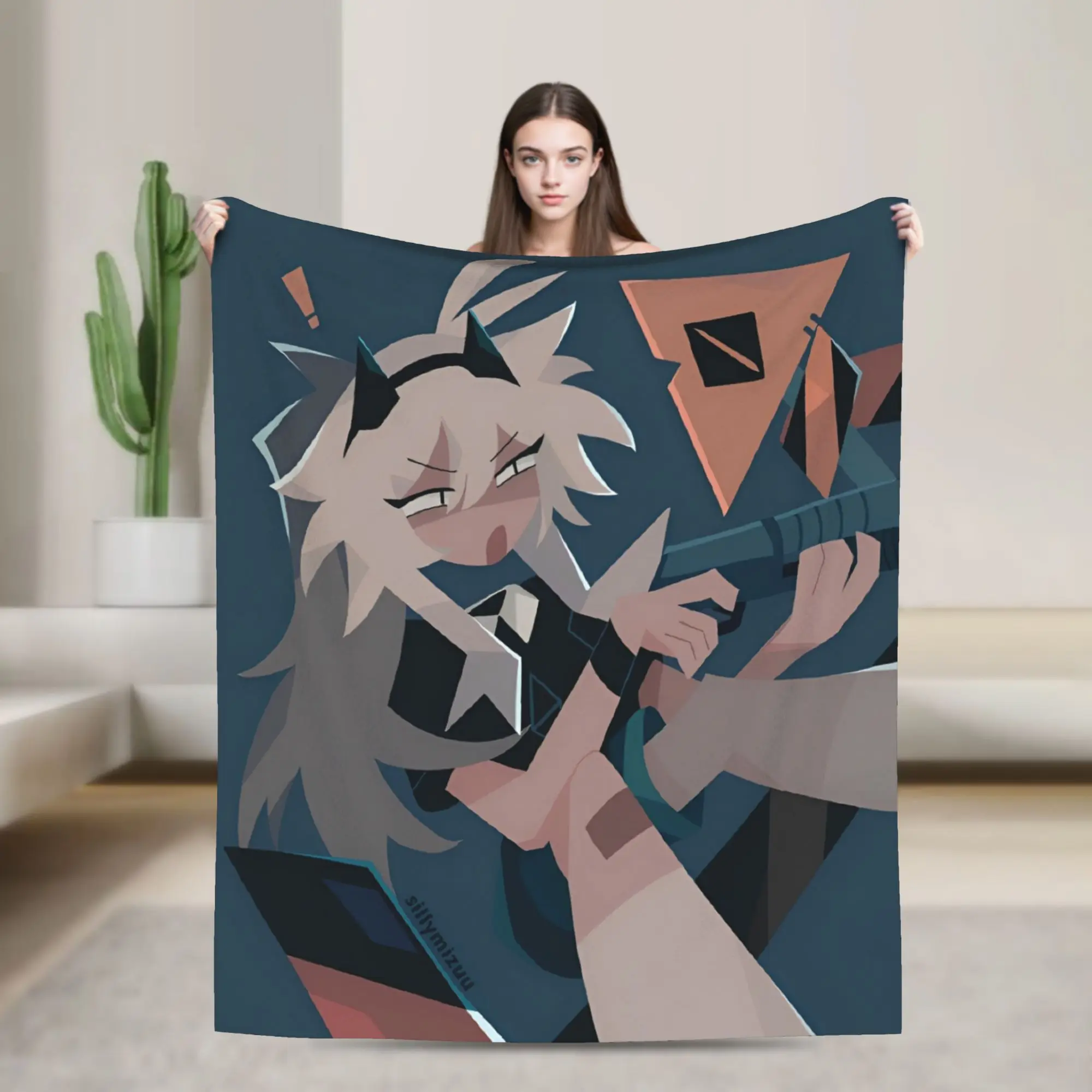 Fundamental Paper Education Anime Accessories Blanket Lightweight Thin Velvet  Throw Blankets Relax Quilt