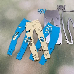 Stencil fustelle in metallo per jeans fustellati per album di scrapbooking fai da te goffratura di carte di carta