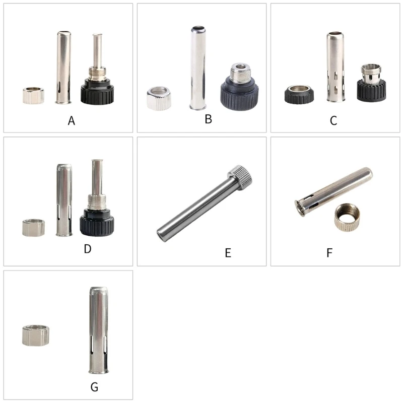 3 Bộ Hàn Sắt Tay Cầm Phụ Kiện Vỏ Bằng Thép Không Gỉ Cho 936 Đầu Sắt Cửa Huỷ Sắt Đầu