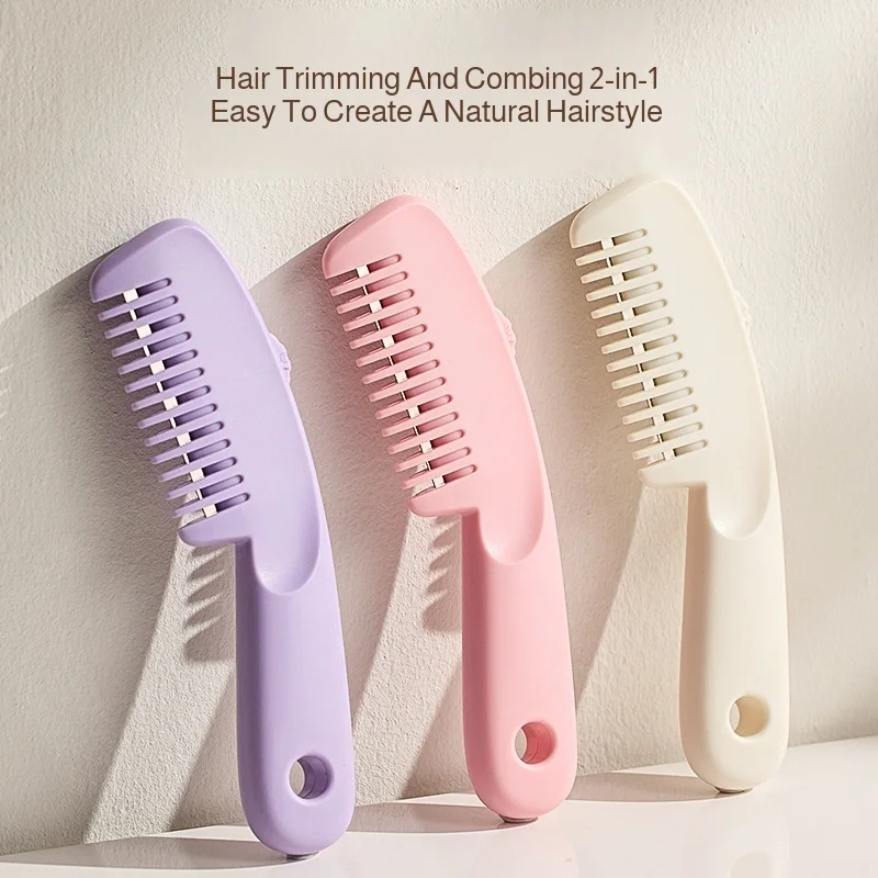 

Dualpurpose hair cutting tools Thinning bangs comb Haircutting dualpurpose hair cutting comb