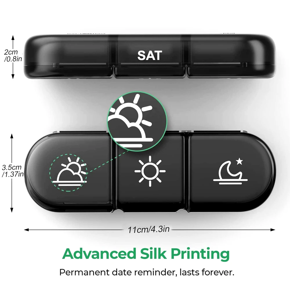 1pcspill box7 dias semanalmente 21 grades 3 vezes um dia caso pílula organizador portátil grande recipiente de armazenamento tablet vitamina óleos de peixe