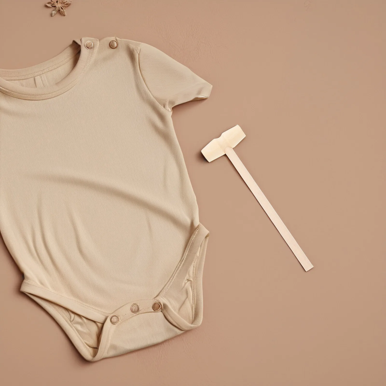 5Pcs Wooden Mini Hammer Mallet Environmental Paint Infant Hand Coordination Pounder Baby Development Baby Beat Toy