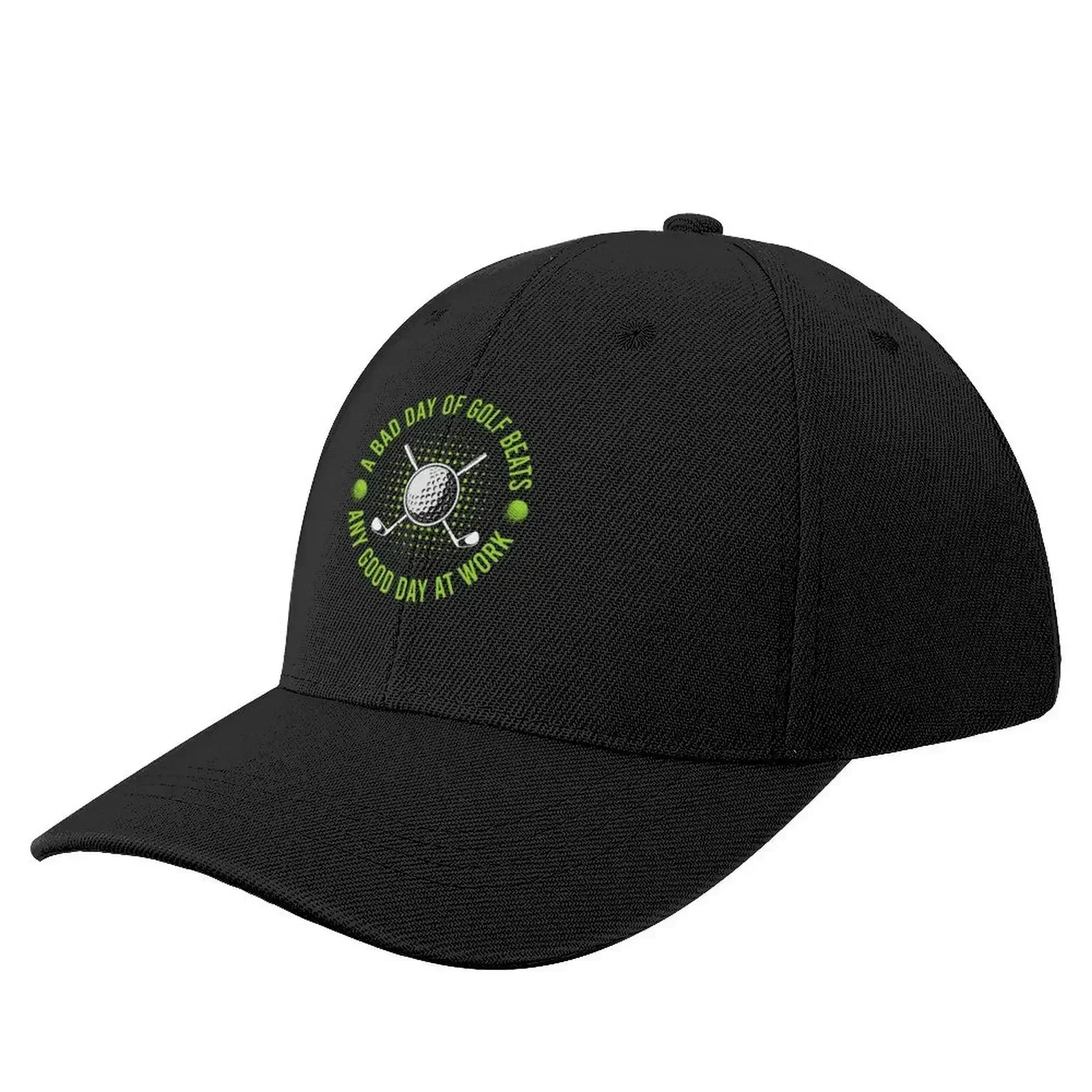 

A Bad Day of Golf Beats Any Good Day at Work Baseball Cap Golf Beach Bag Custom Cap Baseball For Men Women's