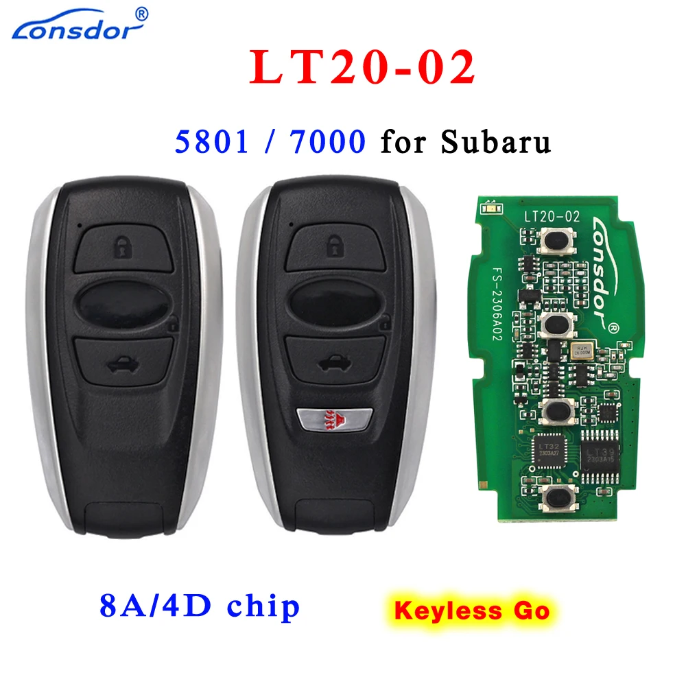 

Lonsdor LT20-02 Smart Key PCB для Subaru STI WRX Legacy Outback Forester Ascent Crosstrek Impreza для K518ISE K518S KH100 +