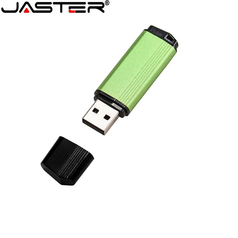 JASTER Beautiful Plastic USB Flash Drive 128GB Colorful Memory Stick 64GB Portable Pen Drive 32GB Green USB Stick 16GB 8GB 4GB