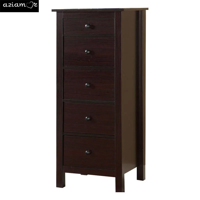 Transitional Espresso Compact Design 5-Drawer Chest Bedroom / Small Living Space Chest of drawers