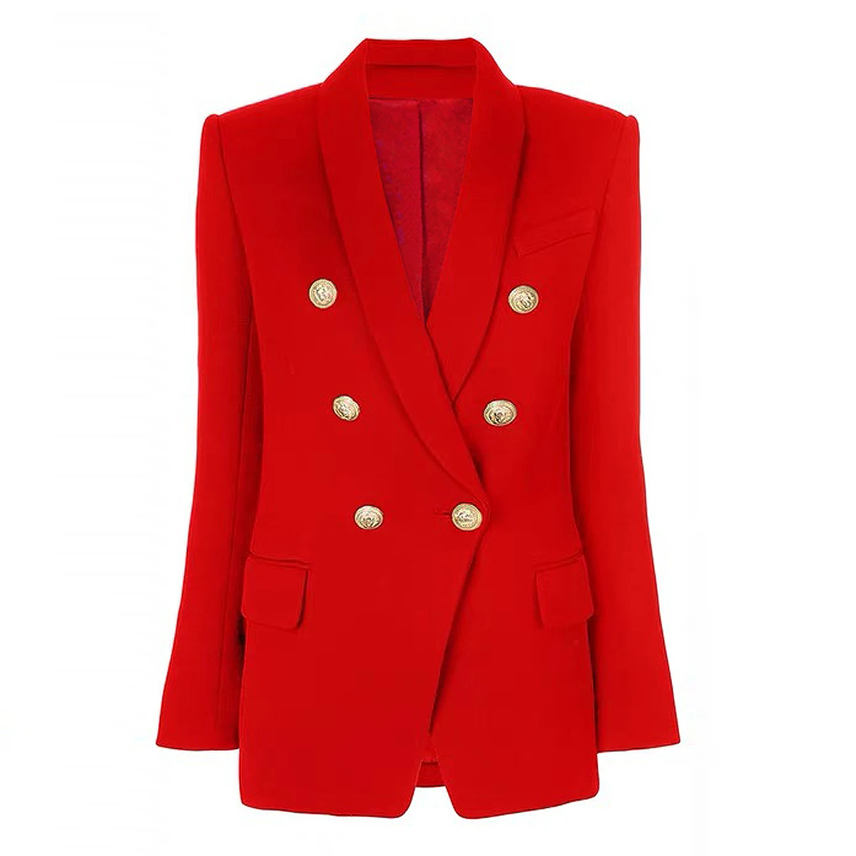 

Spot 2024 Spring And Autumn New European And American Senior Women's Suits Classic Shawl Collar Suit Jacket High Quality