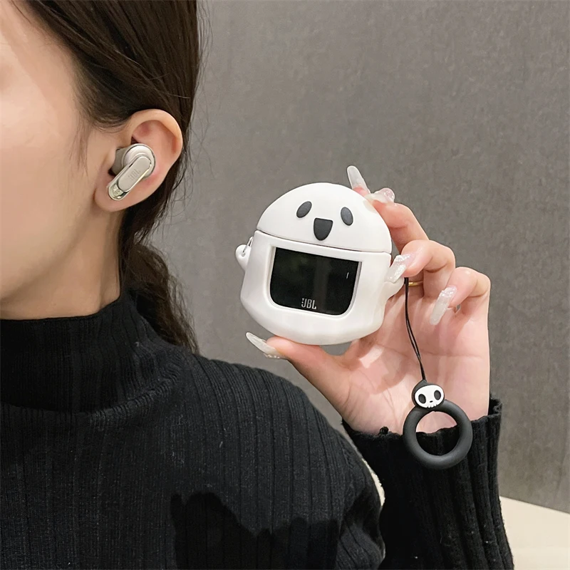 Cute Ghost Lovely Cartoon Case for JBL TOUR PRO2 Earphone Pro 2 Cover Protective Shell