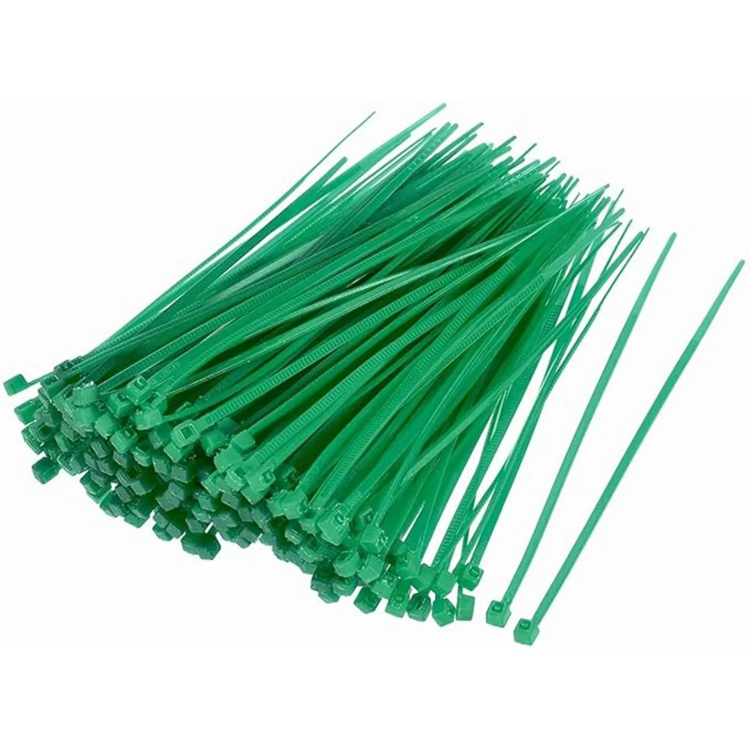 100Pcs Green Zip Ties, Handicrafts, Tying and Fixing Cable Ties, Green Zip Ties