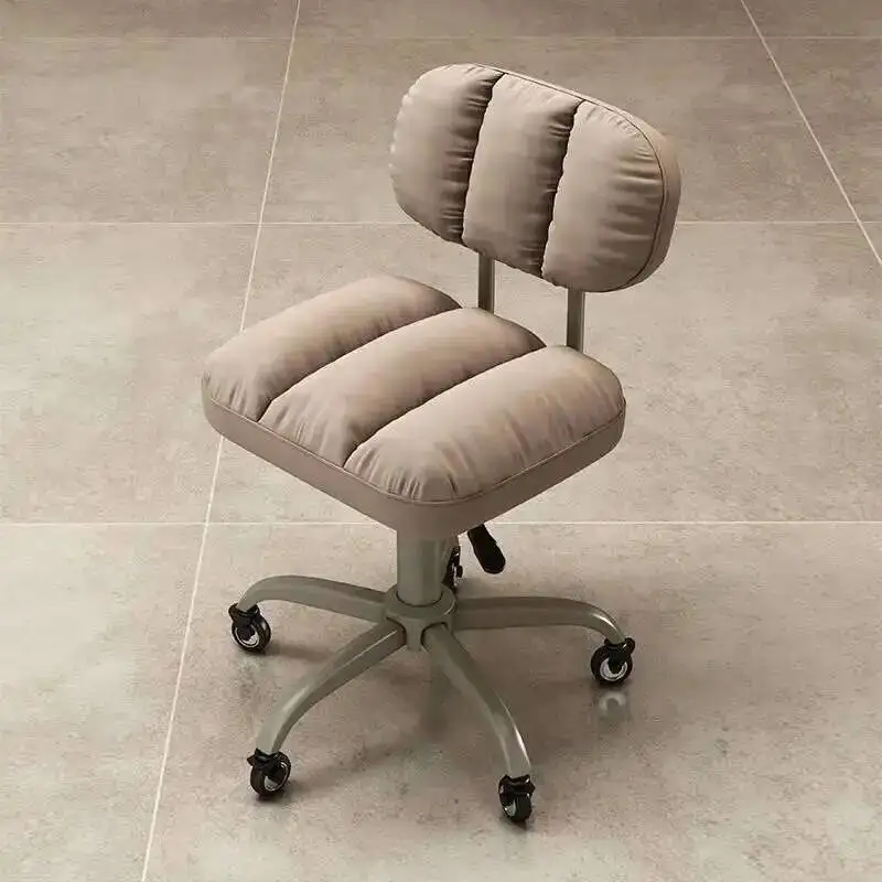 Professional Aesthetic Hairdressing Chair Swivel Simple Rotating Barber Chair Wheels Coiffeur Stuhl Salon Furniture MQ50BC