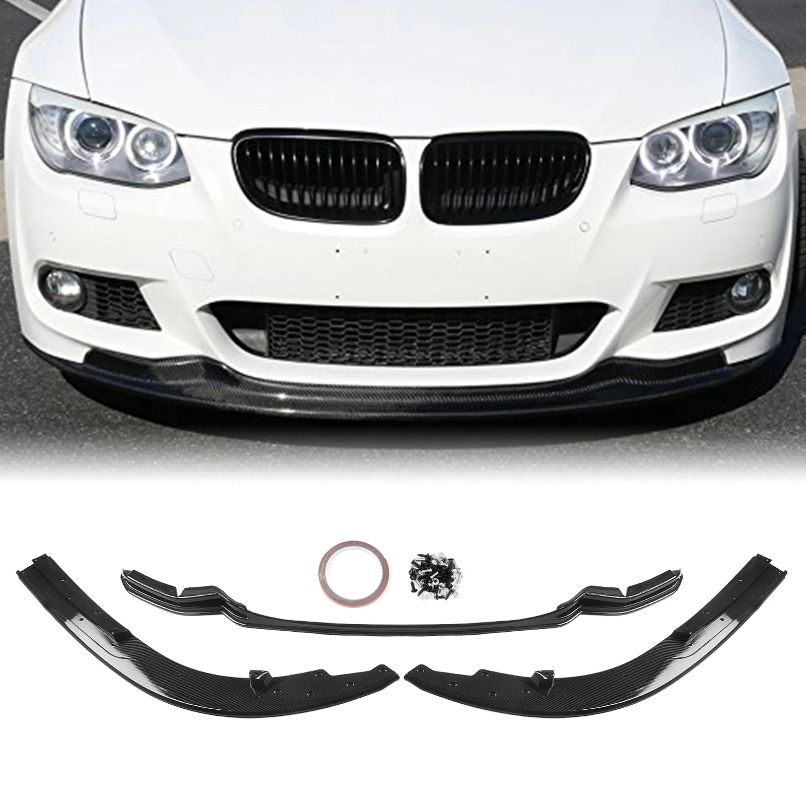 

Front Bumper Spoiler Lip For BMW 3 Series E92 E93 325i 328i 335i LCI 2010-2013 2-Door M Sport Models Lower Splitter Protector