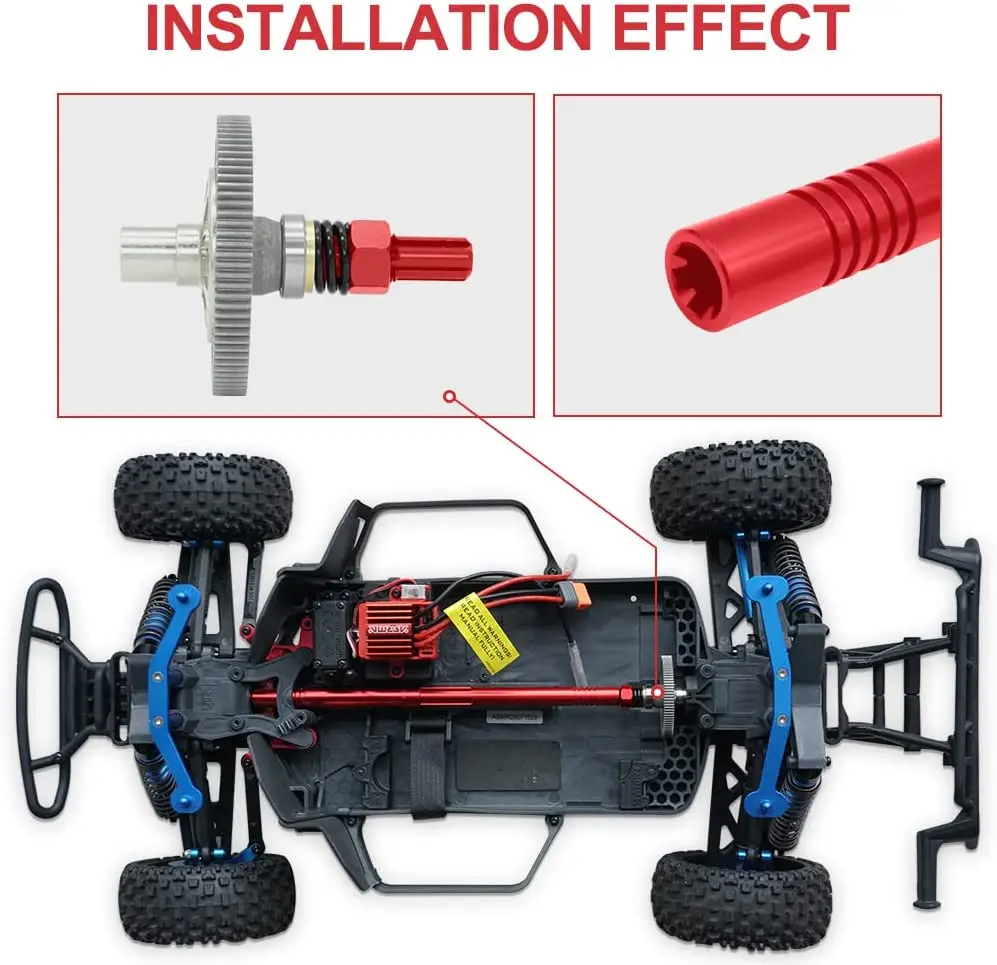 OGRC 91T Tandwiel Slipper Koppeling 48dp Tandwiel Differentieel 21T 19T 17T Rondsels Gear voor 1/10 Arrma Senton/Graniet/Typhon
