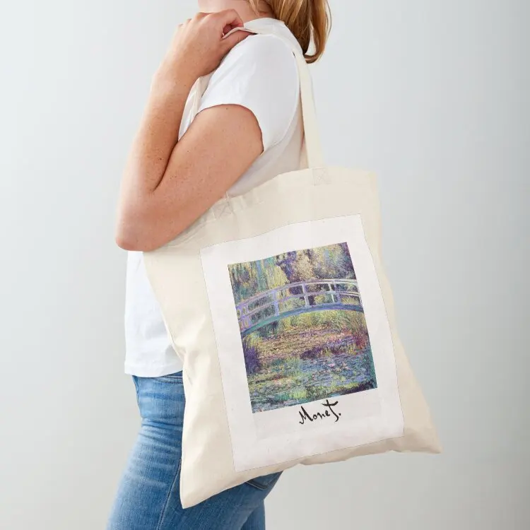 Monet - Japanese Bridge Tote Bag custom canvas bag Cloth bags tote bag custom Lady