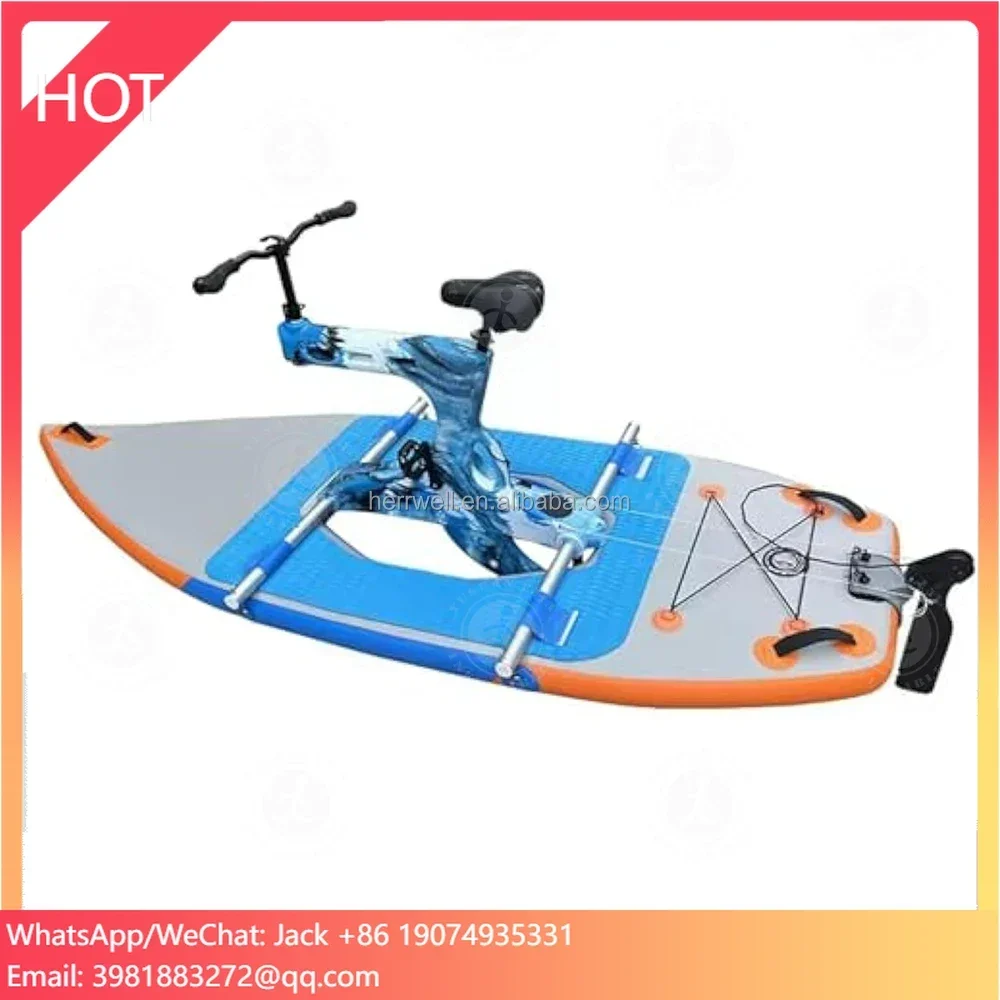 Good Price High Quality Single Person Sports Aqua Cycle Water Bike Pedal Boat Bicycle Adult Water Bikes For Sale