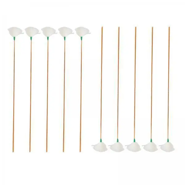 Soft Bamboo Goose Feather Ear Pick Non Slip Earwax Cleaner Professional Ear Cleaning Tool for Adults