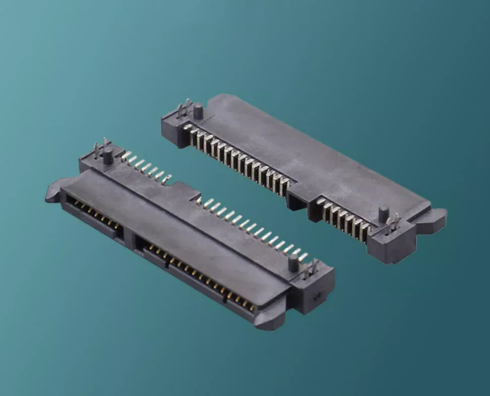 

200pcs SATA connector, 22P patch SMT board, high 4.2H horizontal SATA7+15 female seat hard disk interface socket