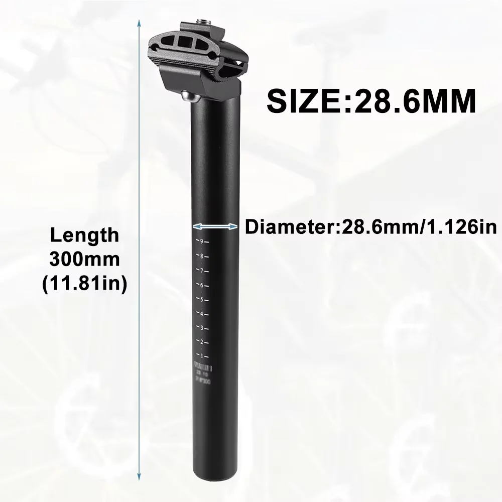 Fahrradsattelstütze 25,4/27,2/28,6/30,4/30,8/31,6mm Aluminiumlegierung Fahrrad-Sattelstütze Mountainbike-Sattelstange Rennrad-Sattelrohr