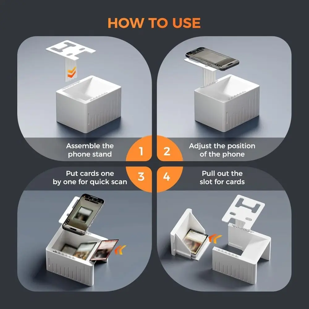 Quickly Scan Card Scanstand 3D Printing Universal MTG Card Scanner Holder Adjustable Trading Card Scanner Gaming Accessories