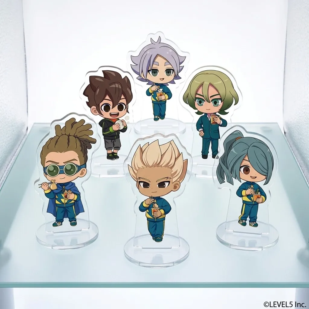 Inazuma Eleven Anime Figure Dolls - Endo Mamoru Kazemaru Ichirota Kirina Asuto Acrylic Stand Key Chain Collectible Game Item