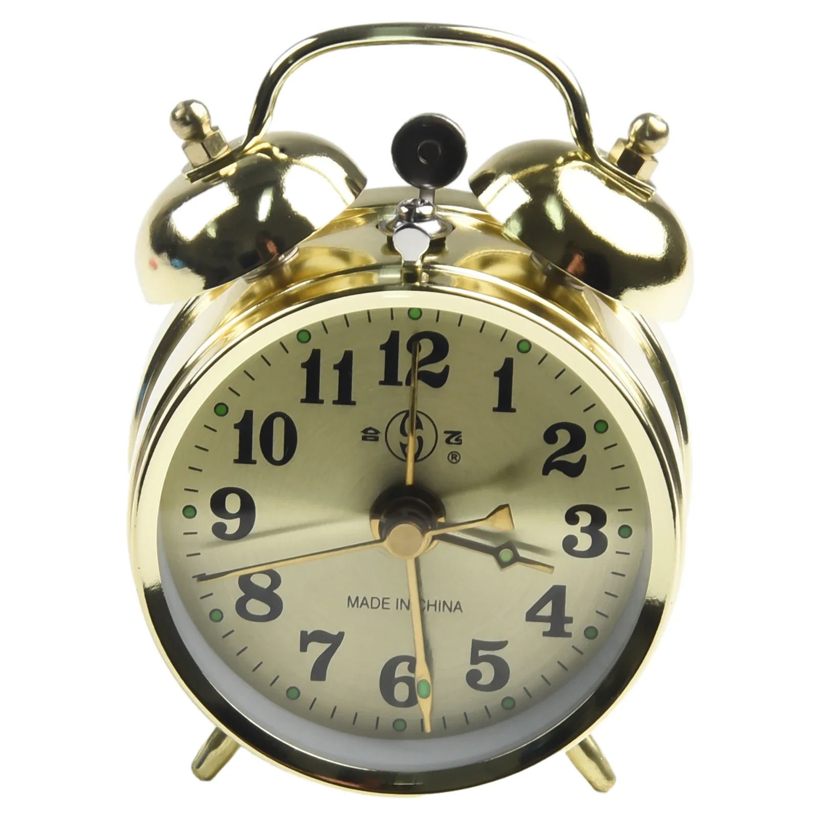 7cm Alarm clock Gift Metal High quality Durable Mechanical Gold Alarm Clock Manual Wind Up Vintage New Hot Top