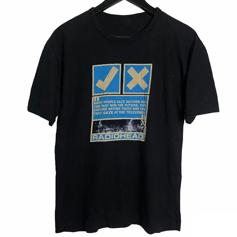 

RadioHEAD, The British Rock Band Hiphop, Presents A Trendy Short-sleeved Cotton T-shirt for Both Men and Women