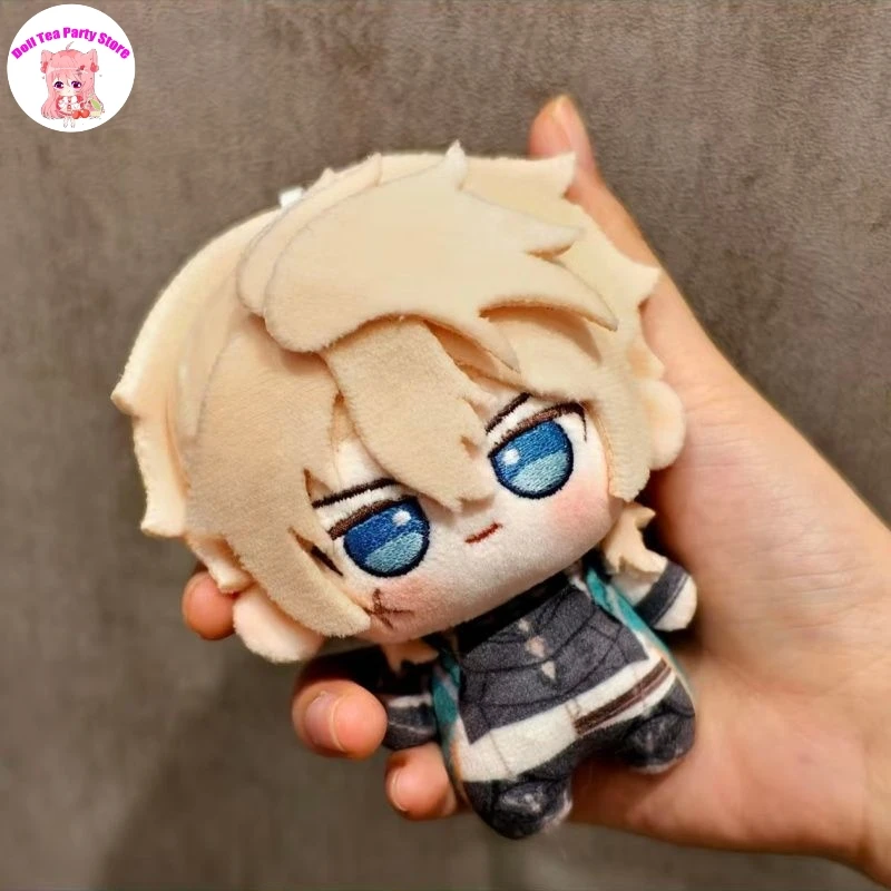 10cm Genshin Impact Varka Attributes Printed Nunu Body Toys Anime Peripheral Plush Stuffed Doll Pendant Xmas Gift