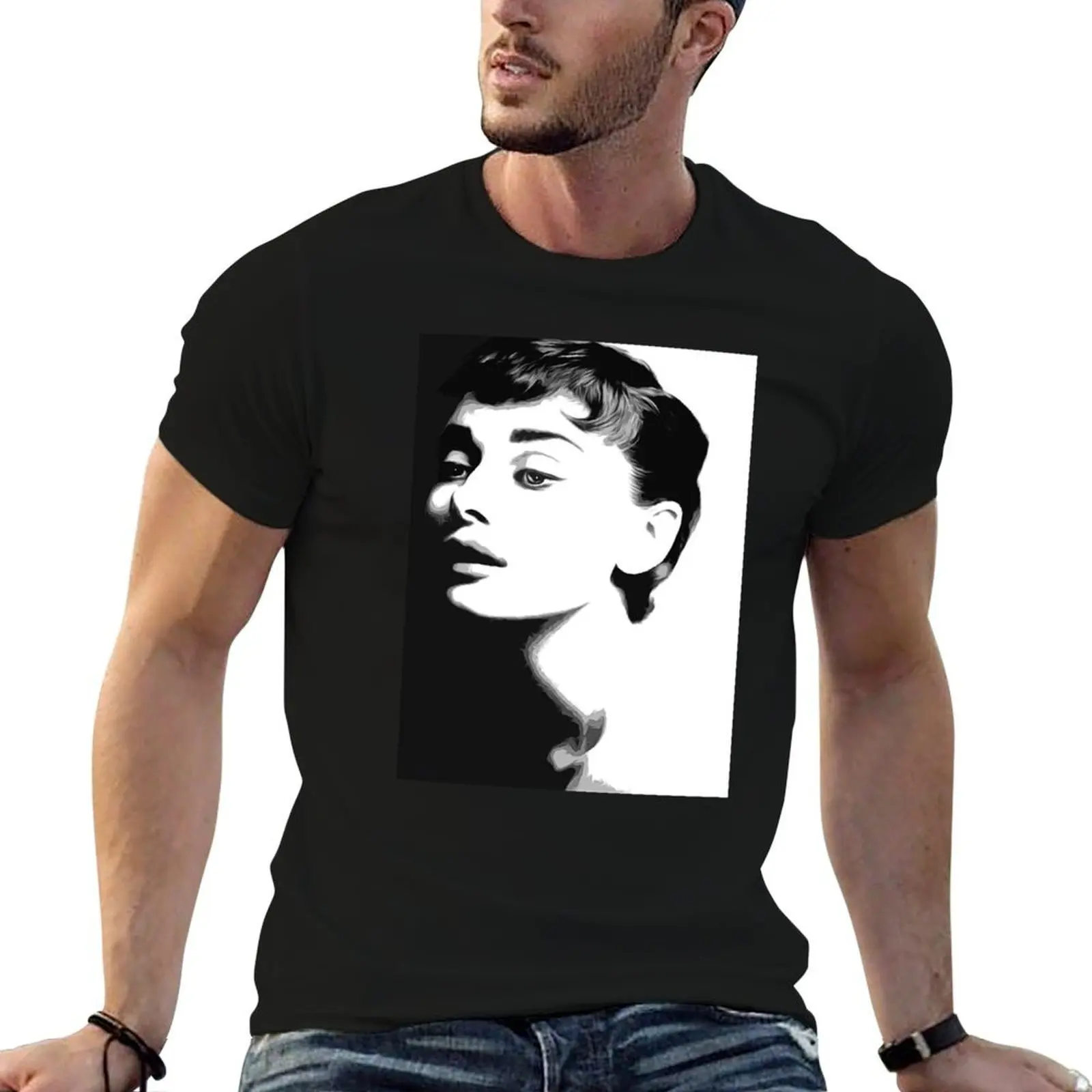 

Audrey Hepburn #8 T-Shirt t shirts for man cotton t shirts for man pack cotton cotton t shirts high quality T-Shirt