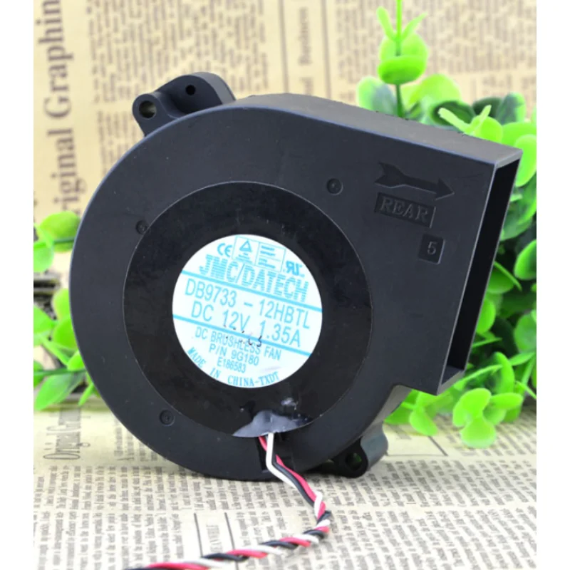 

New Fan For JMC/DATECH DB9733-12HBTL DC12V 1.35A 9733 Turbo Fan 97x97x33mm