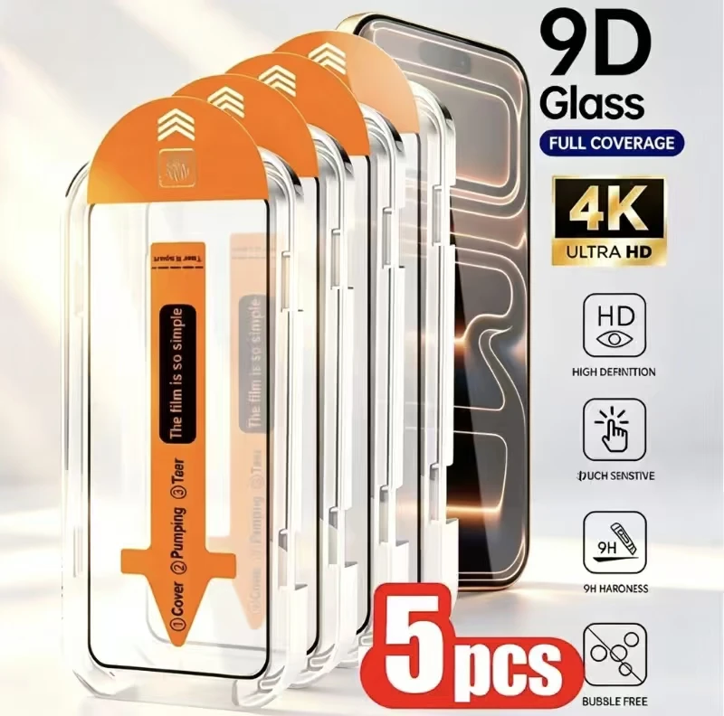 1-5pcs Oleophobic Coating Tempered Glas Screen Protector For Samsung A17 A16 A57 A56 A55 A36 A35 A26 A24 A15 A14 A13 A71 A72 A73