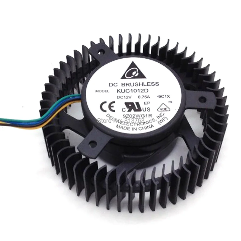 KUC1012D DC12V 0.75A 4Wire 4Pin 72mm 45x45x45mm XFX HD4770 Graphics Card Cooling Fan