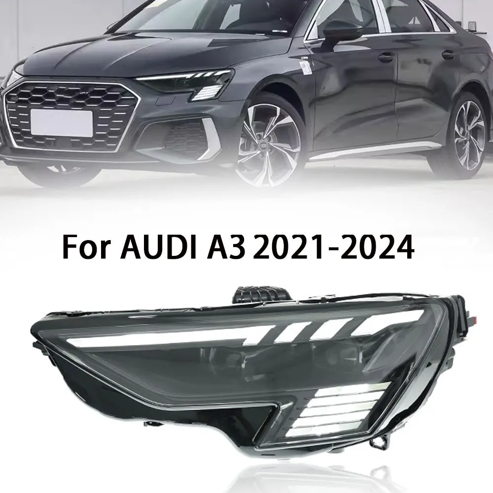 For Audi A3 Headlights Car Led Front Lights 2021 2022 2023 2024 RS3 Accessories Upgrade Matrix Led Headlamp Assembly