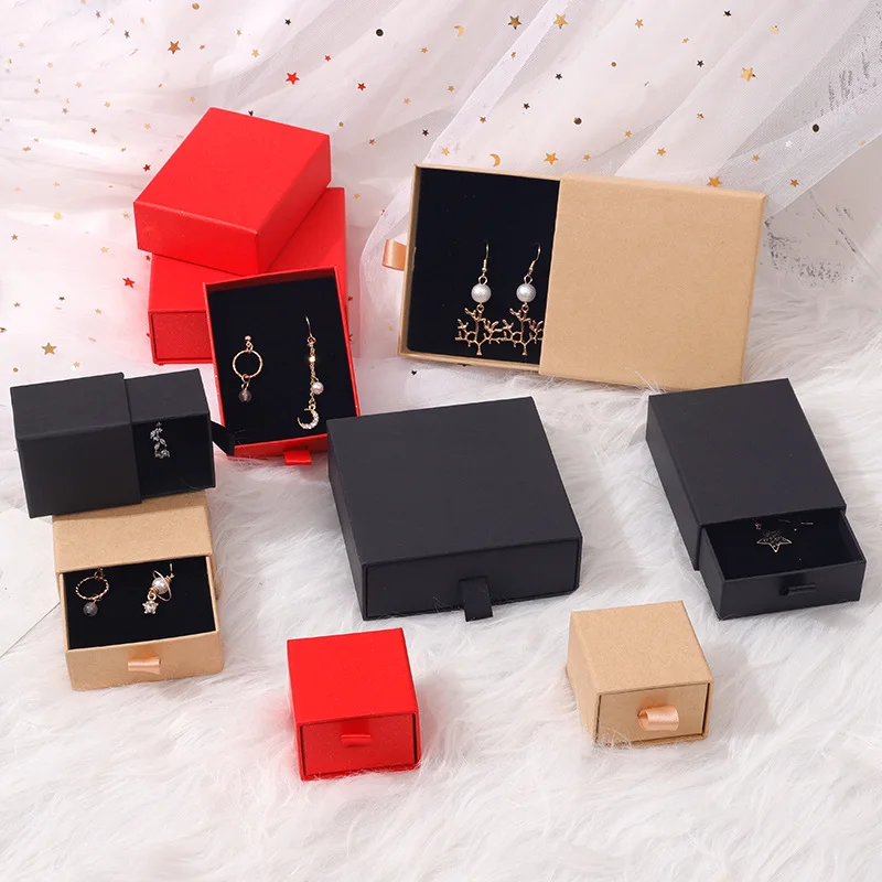 3 pièces ensemble complet boîte-cadeau de luxe pour tiroir à bijoux style boîte de rangement de bijoux/boîte à bijoux de luxe pour bracelet collier pendentif