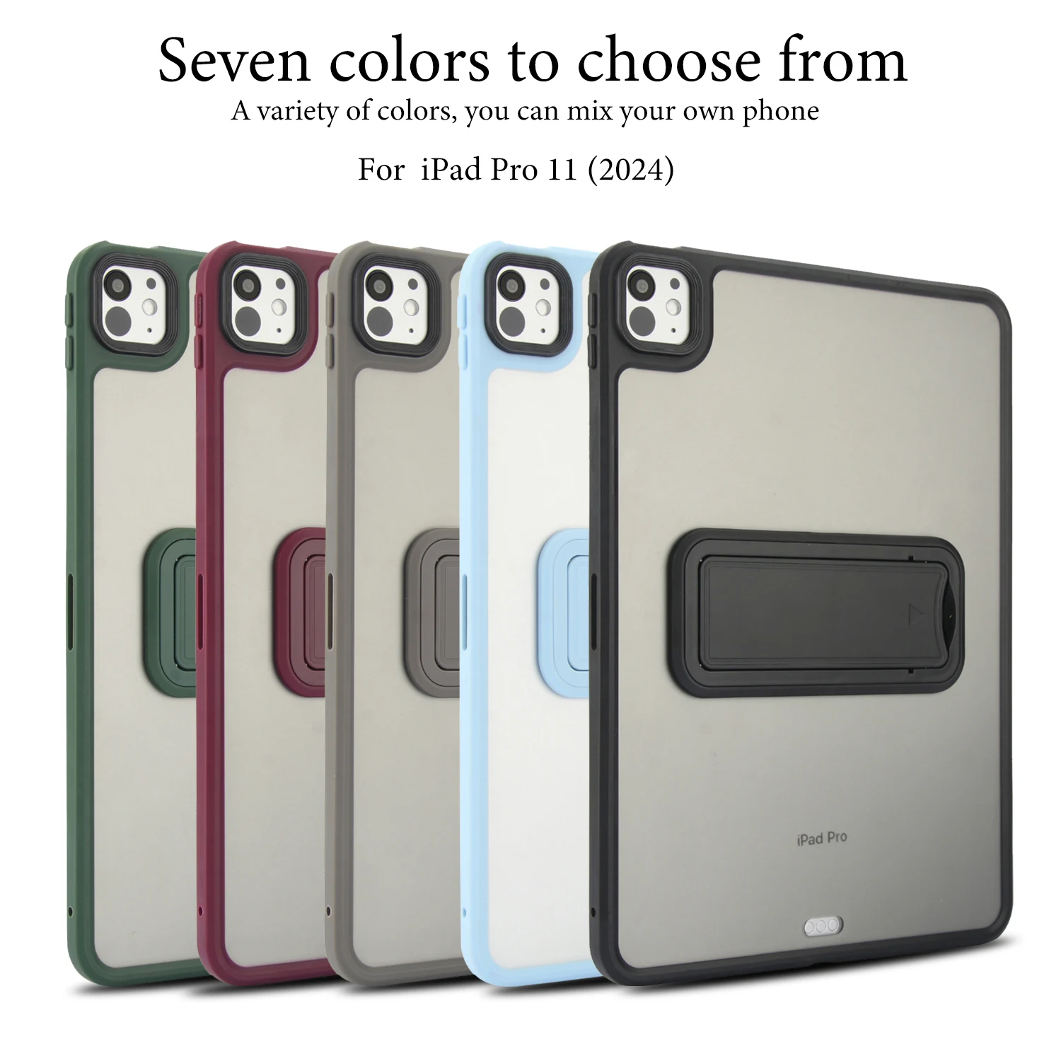 

Защитный чехол от падения с подставкой для Apple iPad Pro11 дюймов, с противоударным Pro11 2/4/5 Прозрачный корпус