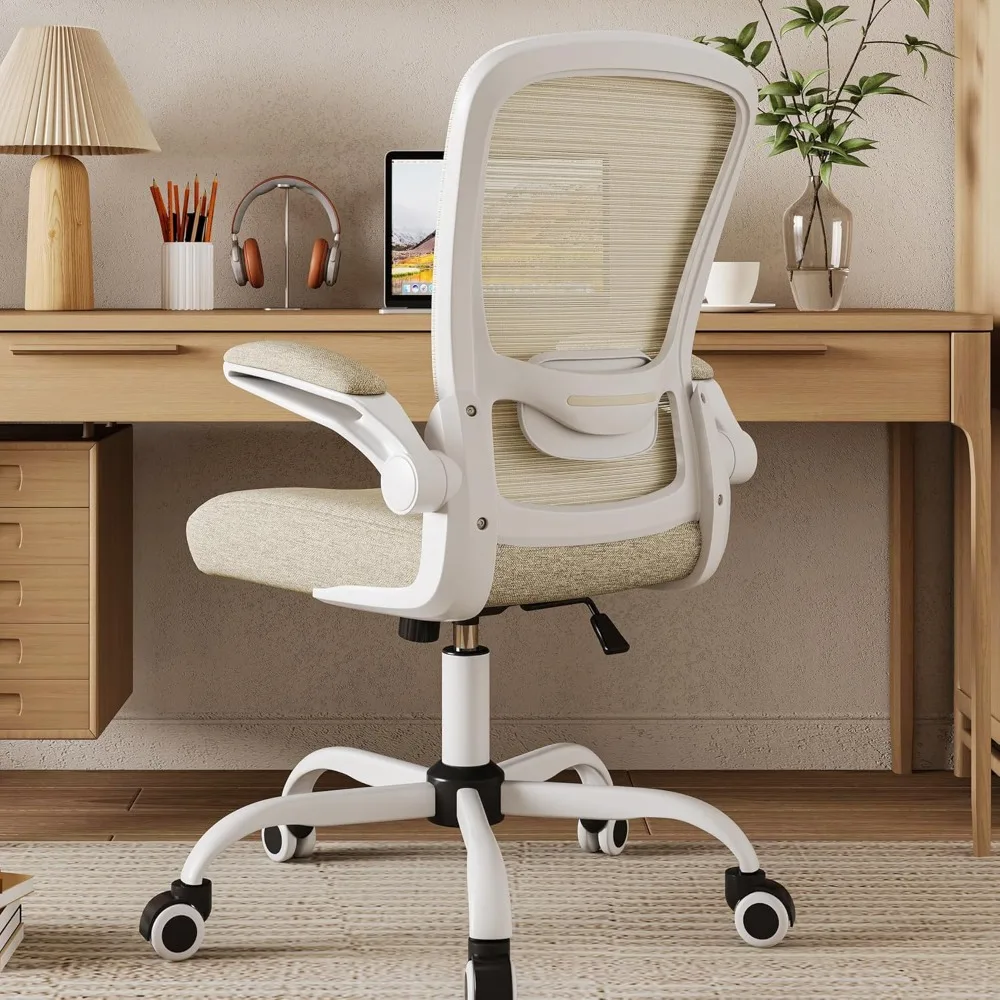 

Mimoglad Home Office Chair, High Back Desk Chair, Ergonomic Mesh Computer Chair with Adjustable Lumbar Support