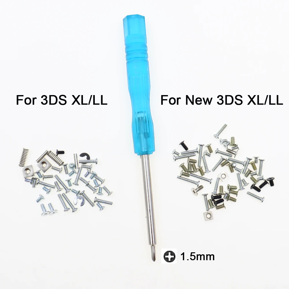 1Set Replacement Philips Head Screws Set For 3DS XL LL ,New 3DS LL XL Game Console Shell Full Set Screws