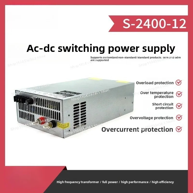 

Регулируемый источник питания постоянного тока 220В на 12В, 24В, 30В, 72В, 2400Вт, 2500Вт для промышленного оборудования