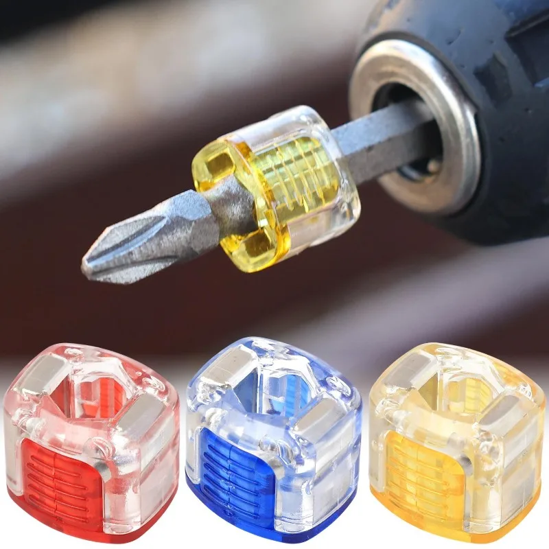 Wholesale Mini Strong Magnetizer Electric Screwdriver Drill Bits Color Magnetic Coil Powerful Magnet Rings Demagnetization Tools