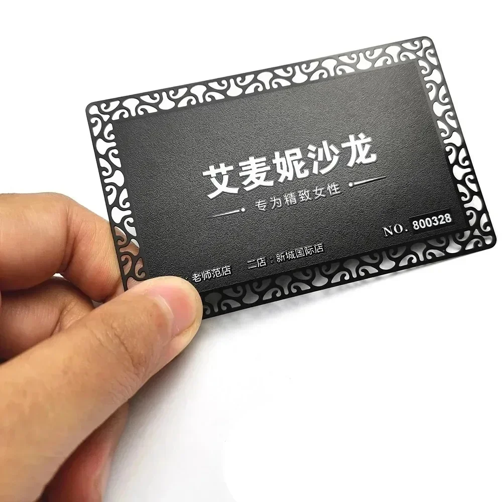 Factory Custom Printing Name Playing Membership China Metal Business Cards Luxury