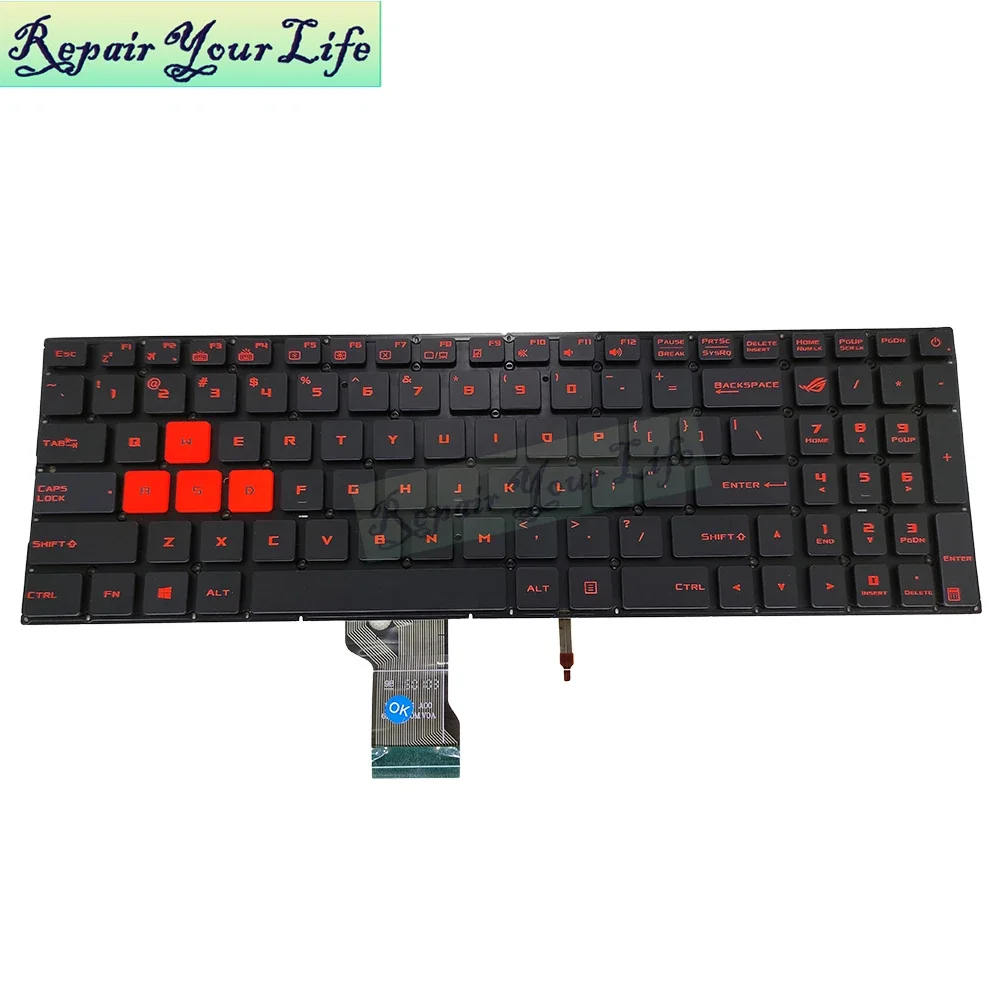 

US RU Backlit Keyboard For ASUS ROG GL502 GL502VT GL502VM GL502VS GL502VMK GL502VSK GL502VY Russian English Turkish Keyboards