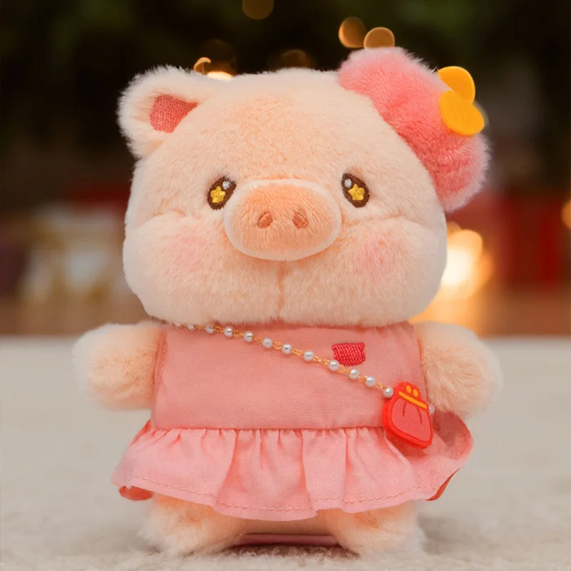 

Lulu The Pig Christmas Plush Toy Blind Box Cute Holiday Gift Home Decor Collectible Stuffed Animal Model For Garage