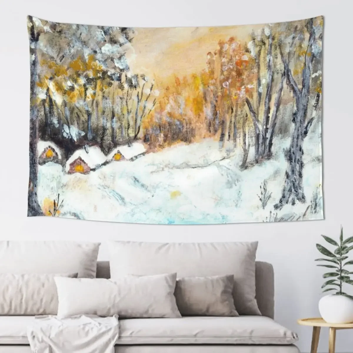 

Warm Cold at 600dpi - enlarged - zoom in - part of original Tapestry Wall Art Room Decorating Aesthetic Tapestry