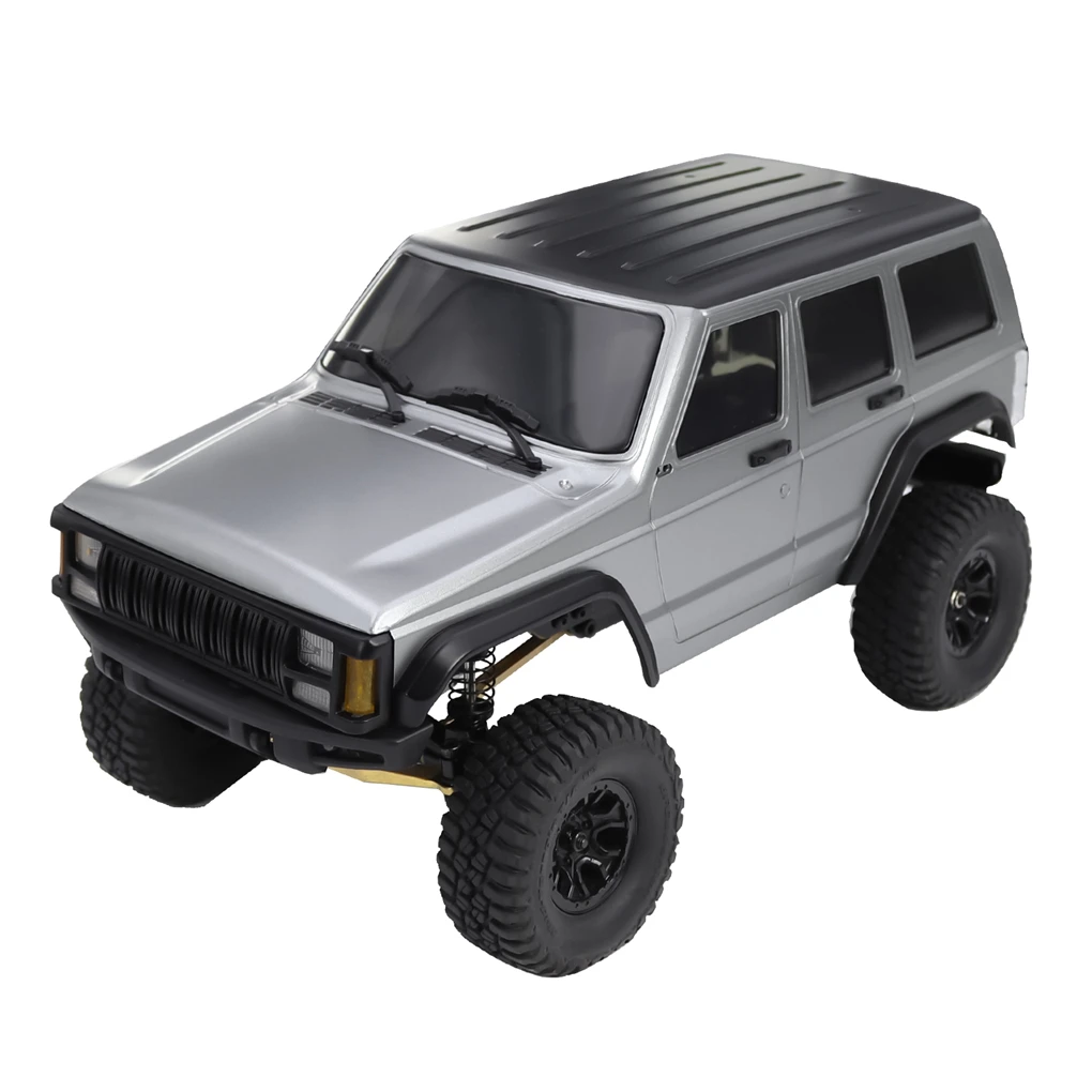 TRX4-M Bronco Defender ABS 6.10in Wheelbase Hardtop Cherokee Body Shell Kit With Front Rear Bumpers For 1/18 RC Crawler Upgrade