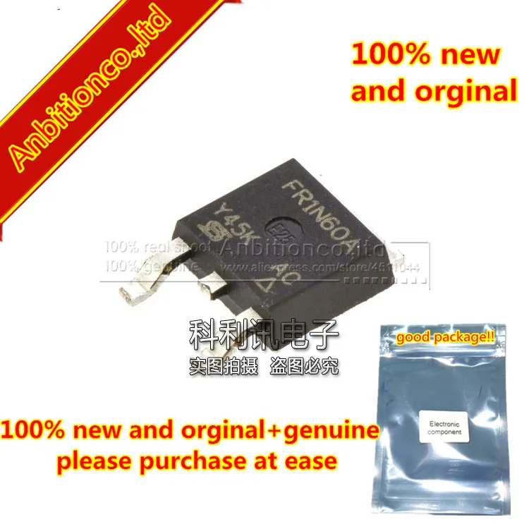 10pcs 100% novo e original IRFR1N60APBF R1N60A SMPS MOSFET TO252 em estoque