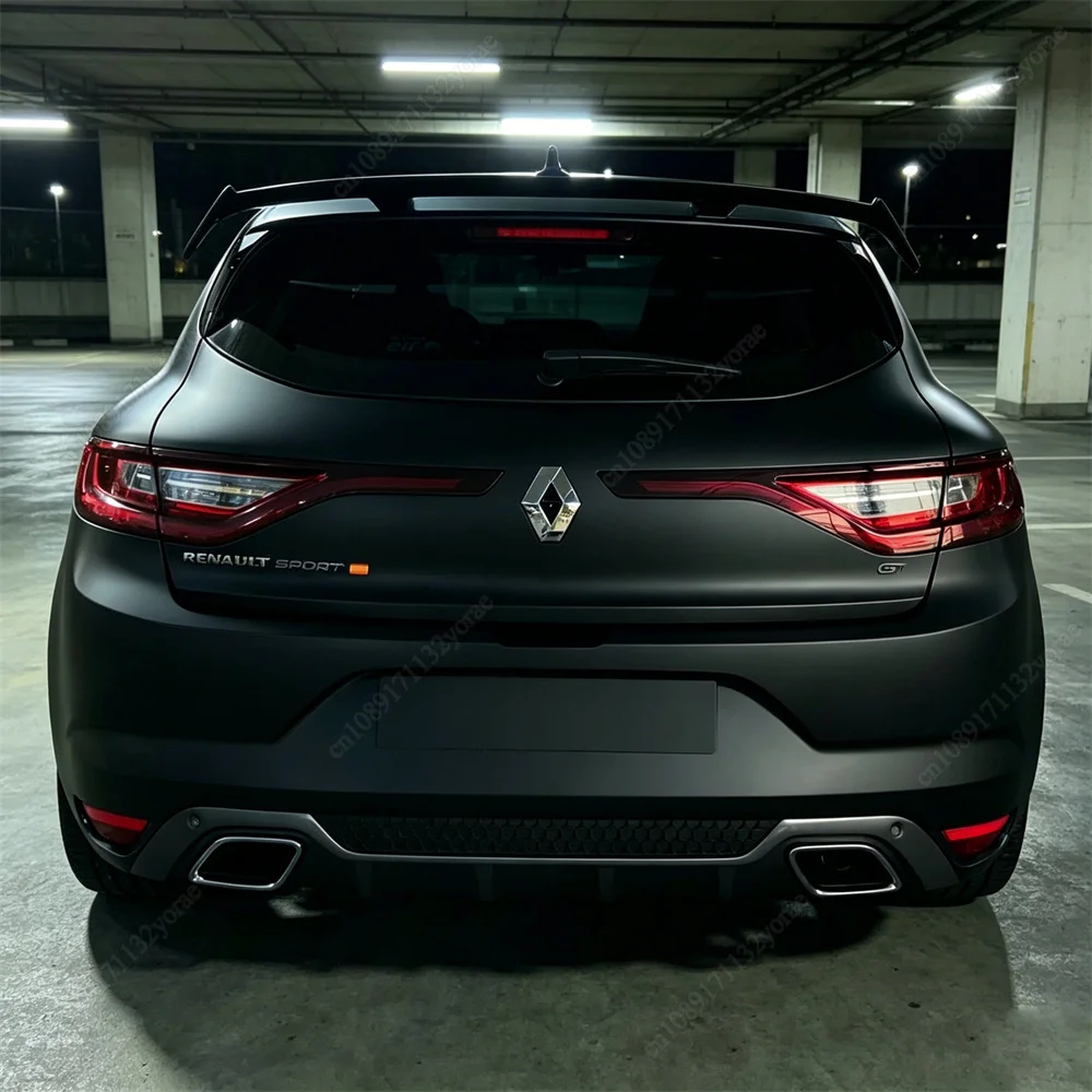 Für Renault Megane Fließheck 2016-2020 Universal Auto Hinten Dach Stamm Spoiler Flügel ABS Glanz Schwarz/Carbon Look bodykits Tuning