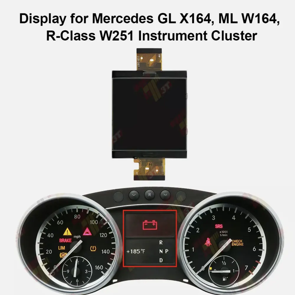 Dashboard Display For Mercedes MB ML W164, GL X164, R-class W251 LCD Instrument cluster