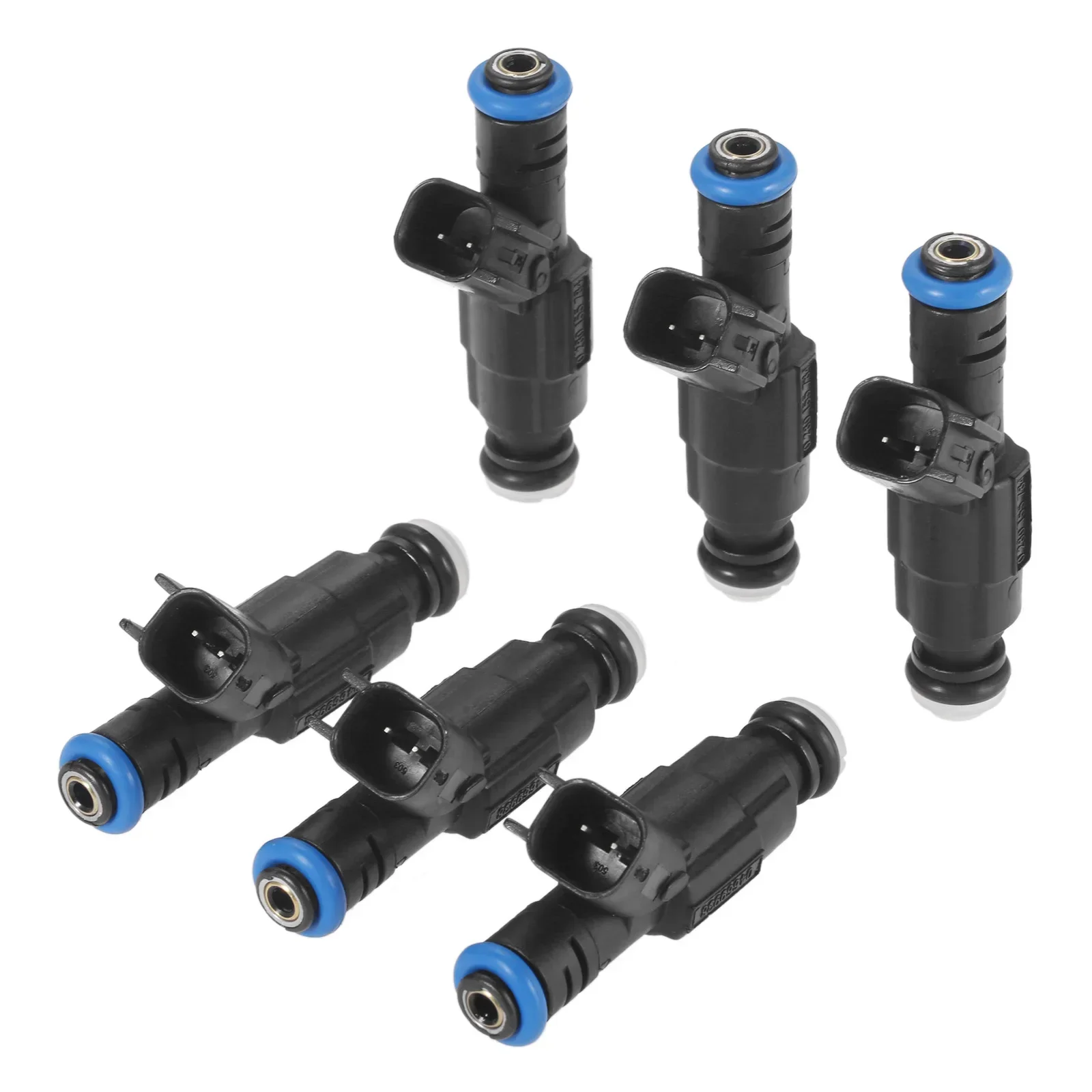 6 Peças Injetores de Combustível 0280155784 com 4 Furos para Jeep Cherokee Grand Cherokee Wrangler 4.0L Dodge Ram 1500 2500 3500 5.2L 1999-2004