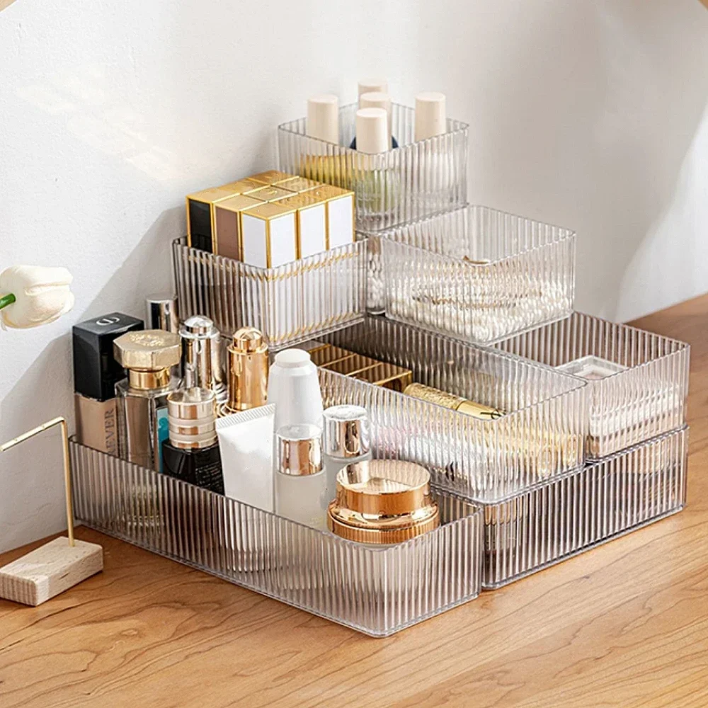 Drawer Transparent Visual Jewelry Accessories Storage Box Plastic Household Items Cosmetics  ring box  gift box